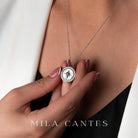 LUNA LOCKET | Family Tree | Sterling Silver - MILA CANTES